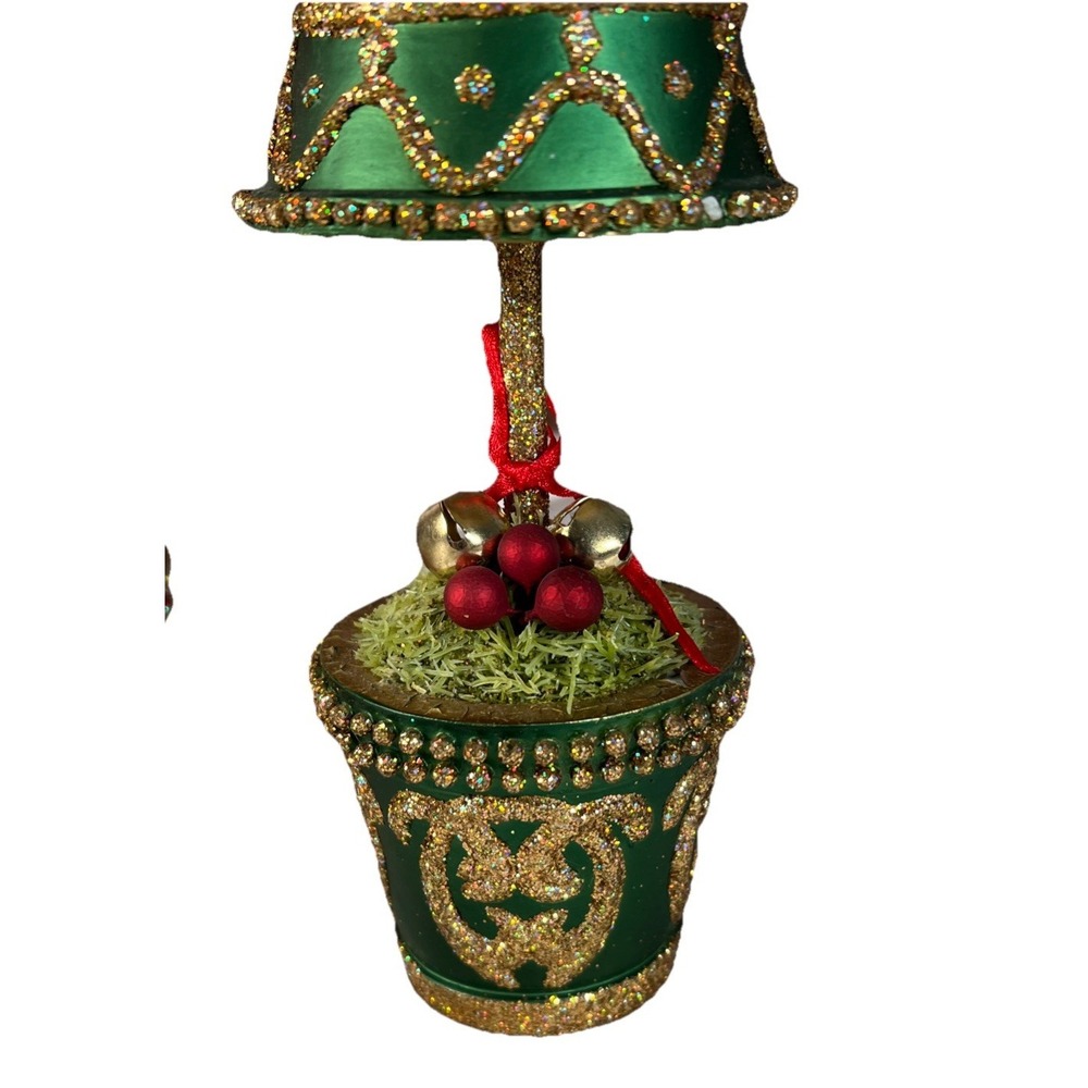 Sparkling Holiday Decor Topiary Trees Set Christmas Vintage Costco 12" 15" 18" - Picture 10 of 12